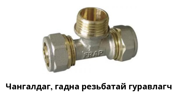 Чангалдаг гадна резьбатай гуравлагч