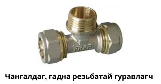 Чангалдаг гадна резьбатай гуравлагч