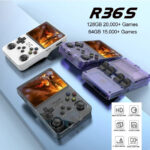 NEW R36S Retro Handheld Game Console Linux System 3.5 Inch IPS Screen Portable Pocket Video Player 64GB 128GB Games Kid Gift - Зураг 6