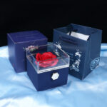 Rotating Soap Flower Rose Gift Box Creative Rotating Rose Jewelry Packaging Box Valentine's Day Gift For Women - Зураг 10